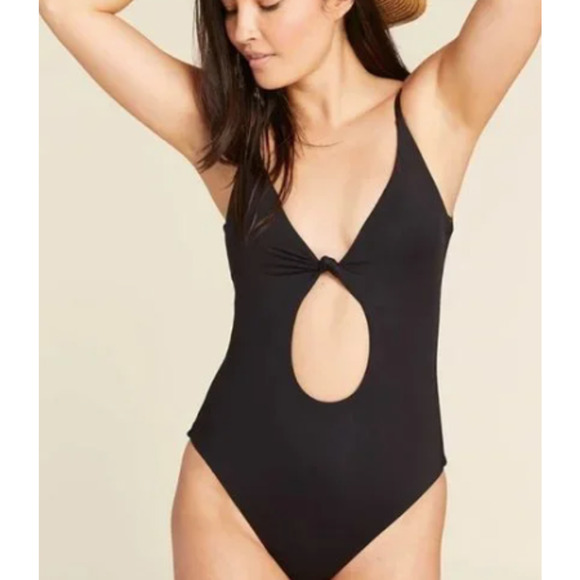 NWT Andie Women's The Santorini One Piece Smooth Bathing Suit Black Size XXXL - Picture 1 of 11